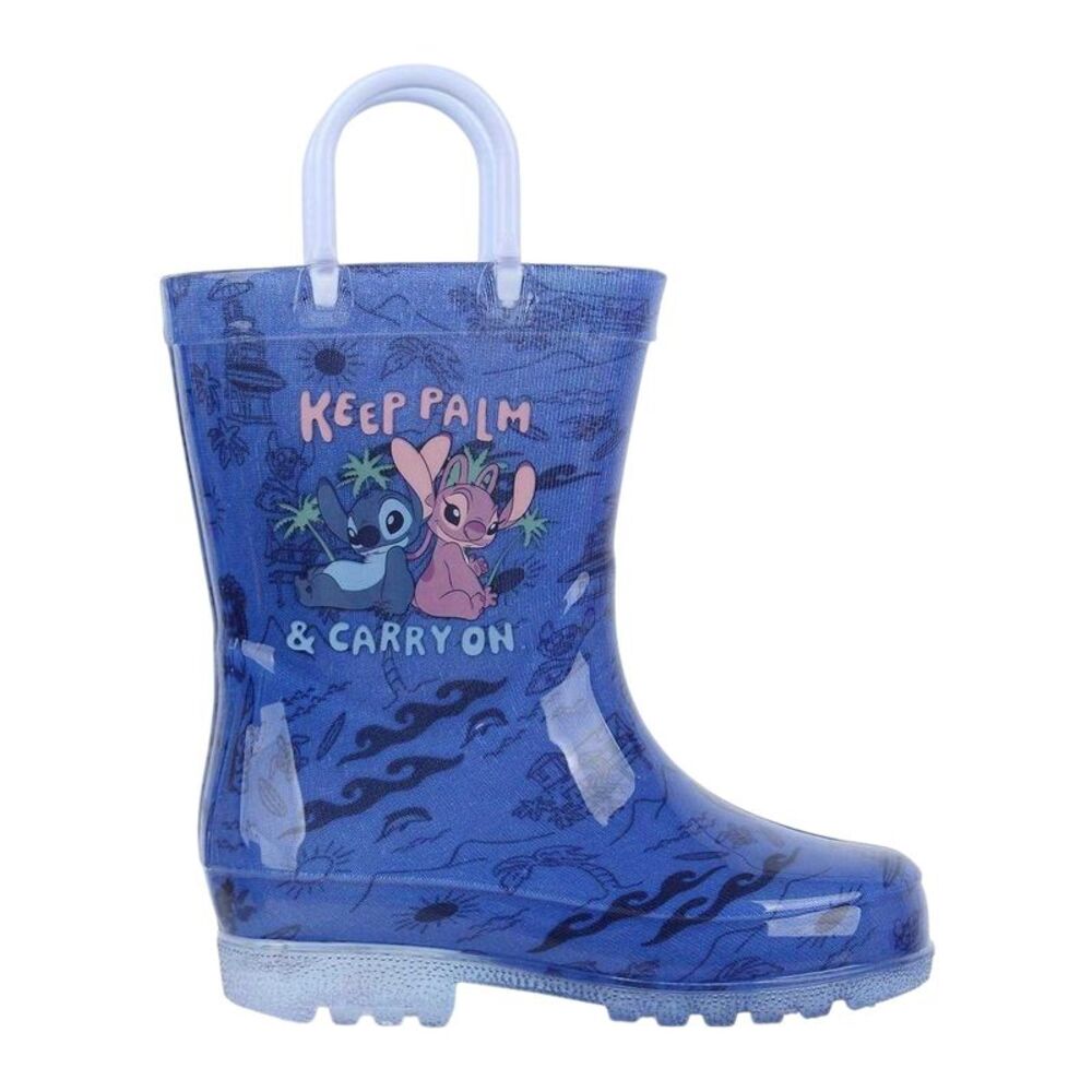 Lilo & Stitch Childrens/Kids Stitch & Angel Light Up Rain Boots / Blue